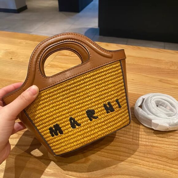 Marni Handbags - MARNI Tropicalia Micro Tote Bag